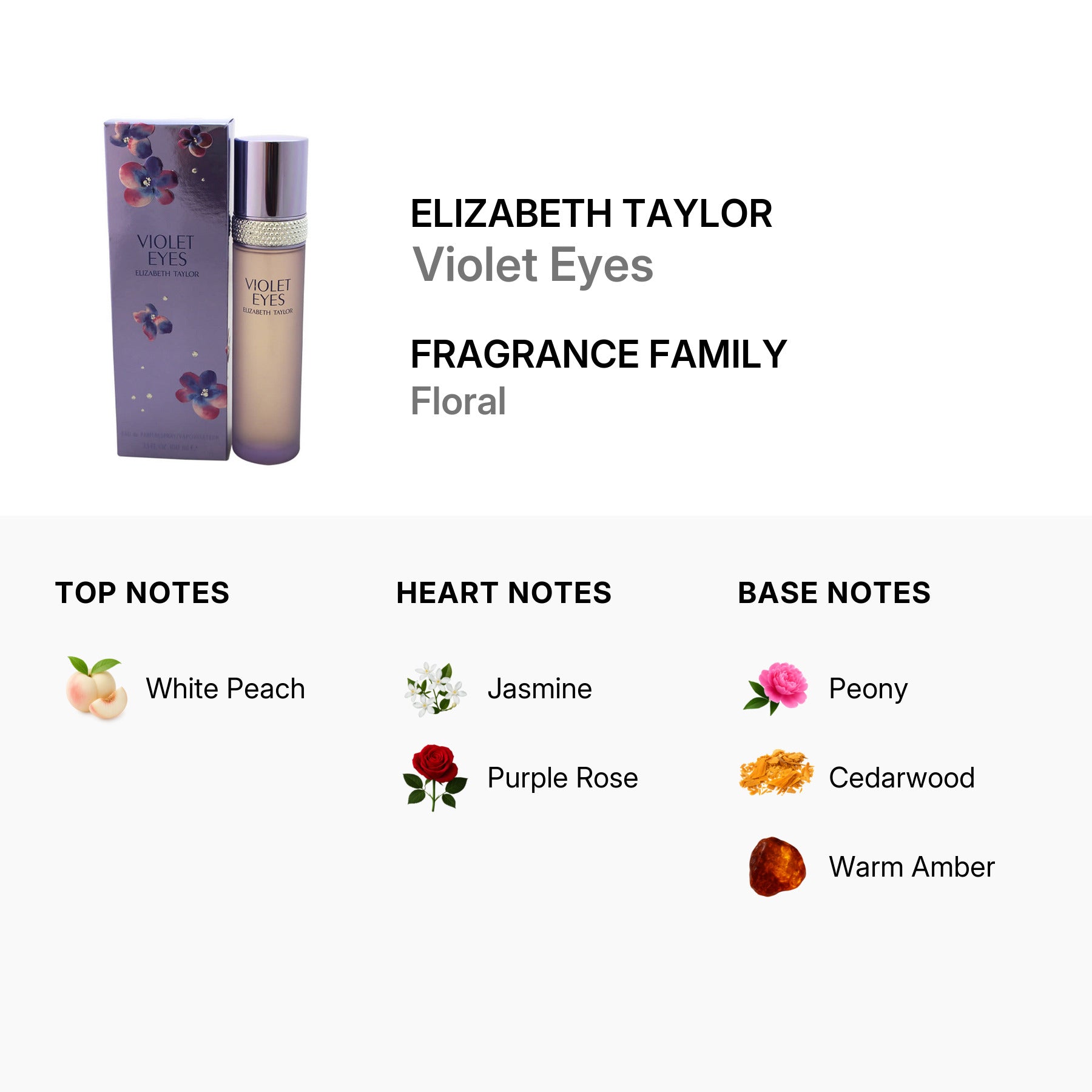Elizabeth Taylor Violet Eyes / EDP Spray 3.4 oz